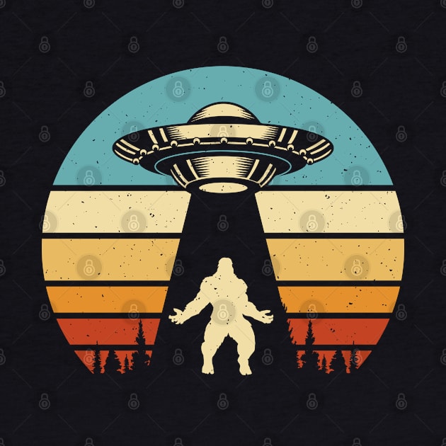 Retro alien ufo bigfoot abduction by Dylante